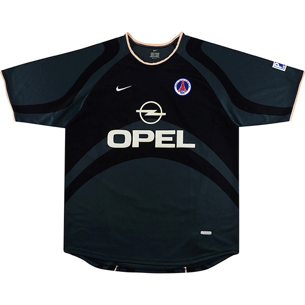 Thailand Trikot Paris Saint Germain Ausweich Retro 2001 Schwarz Fussballtrikots Günstig